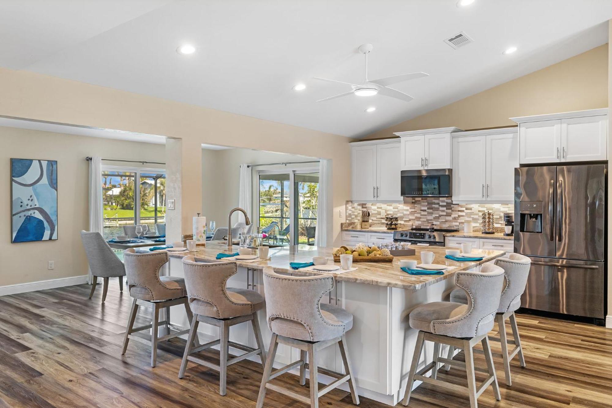 Fully Remodeled Electric-Heated Pool Home On Gulf-Access Canal - Villa Sunny Cape Coral Exteriör bild
