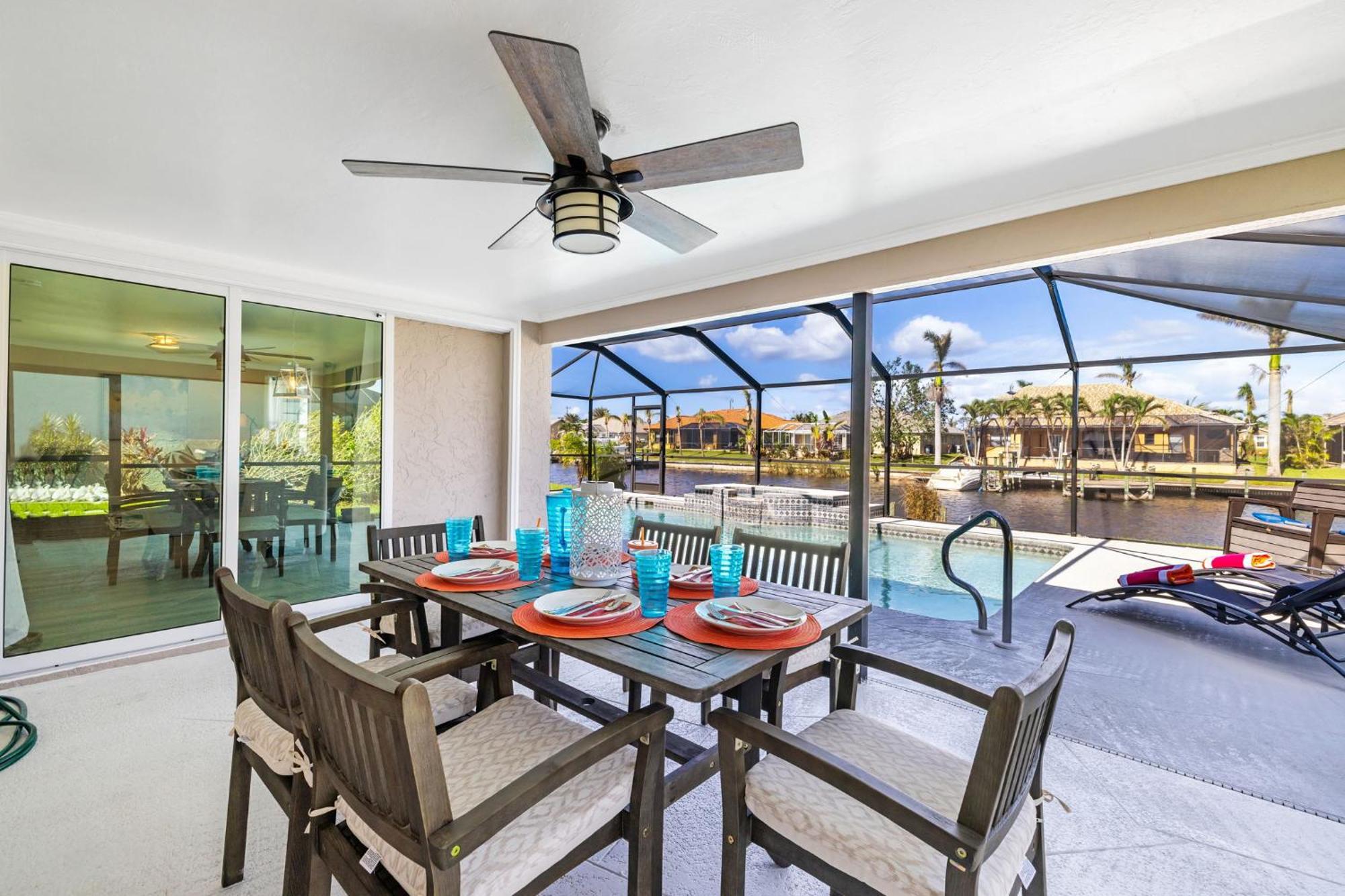 Fully Remodeled Electric-Heated Pool Home On Gulf-Access Canal - Villa Sunny Cape Coral Exteriör bild